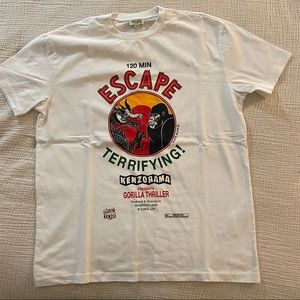 KENZO Oversized T shirt Graphic White Sz XS